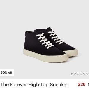 Everlane Forever high top sneakers size 7.5